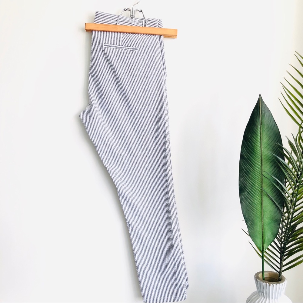 KUT from the Kloth Striped Cropped Ankle Pant